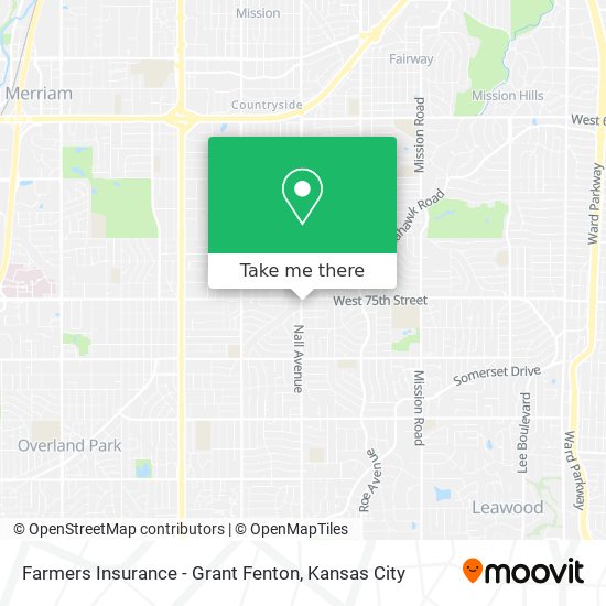 Farmers Insurance - Grant Fenton map