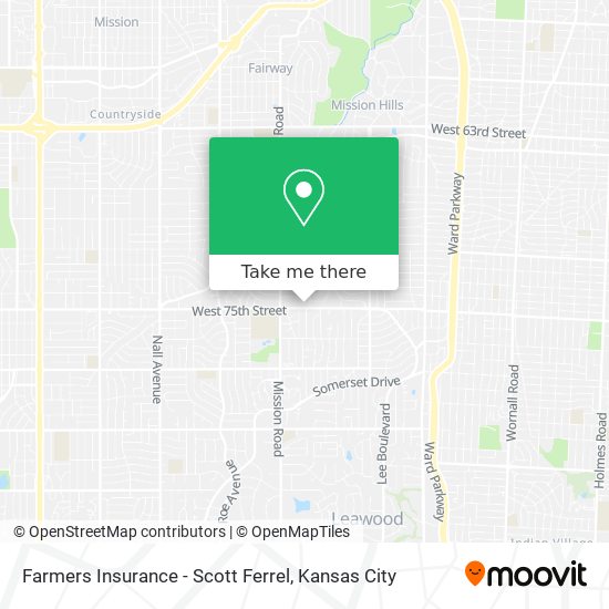 Farmers Insurance - Scott Ferrel map