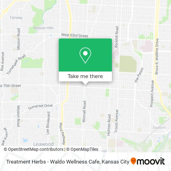Mapa de Treatment Herbs - Waldo Wellness Cafe