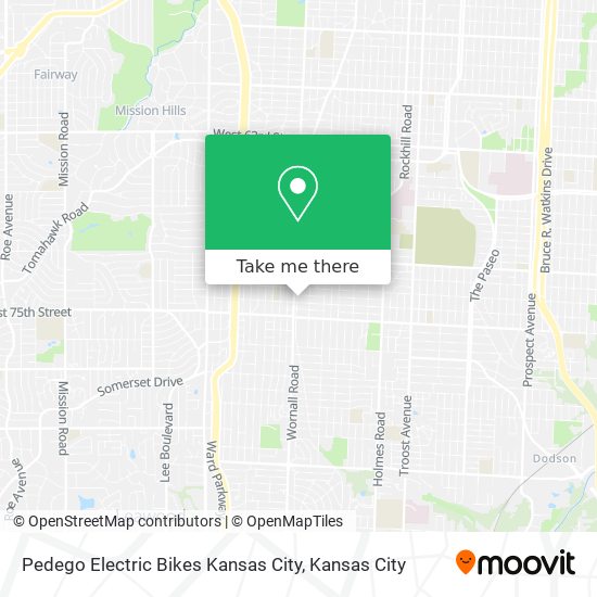 Mapa de Pedego Electric Bikes Kansas City