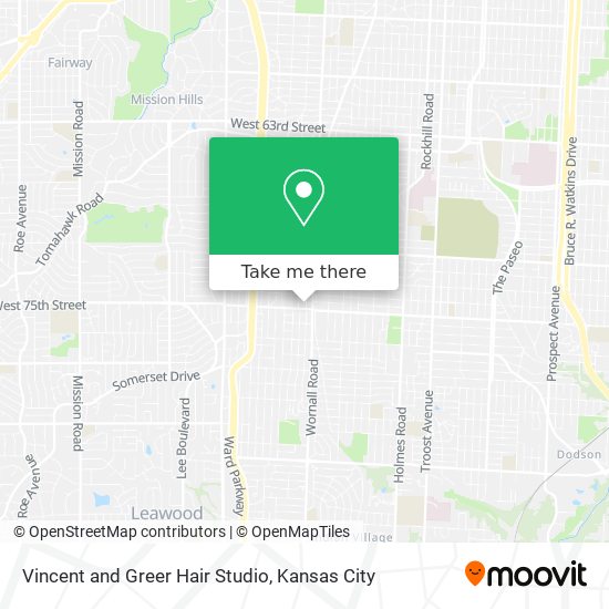 Vincent and Greer Hair Studio map