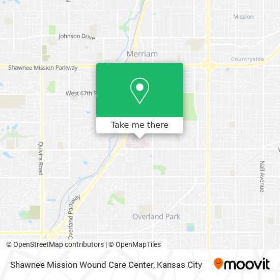 Shawnee Mission Wound Care Center map