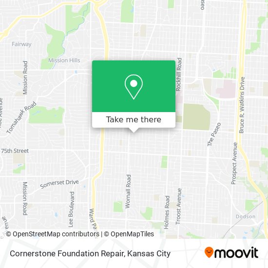 Mapa de Cornerstone Foundation Repair