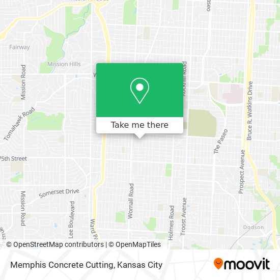 Mapa de Memphis Concrete Cutting