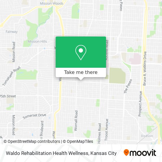 Mapa de Waldo Rehabilitation Health Wellness