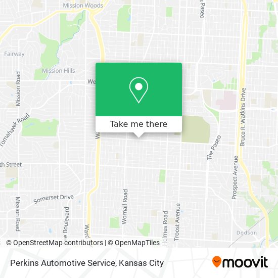 Mapa de Perkins Automotive Service