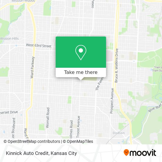 Kinnick Auto Credit map