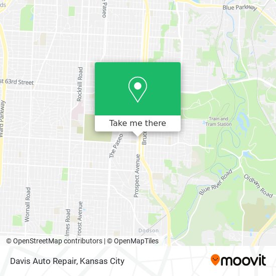 Mapa de Davis Auto Repair