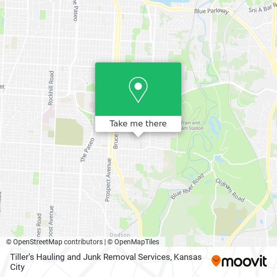 Tiller's Hauling and Junk Removal Services map