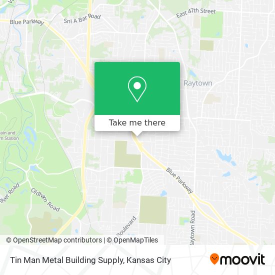 Mapa de Tin Man Metal Building Supply