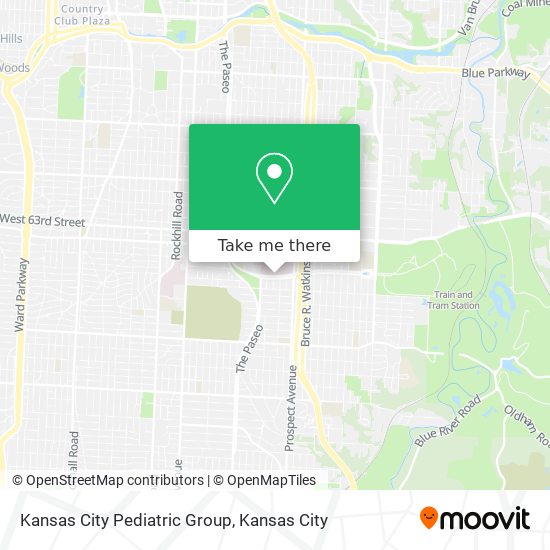 Mapa de Kansas City Pediatric Group