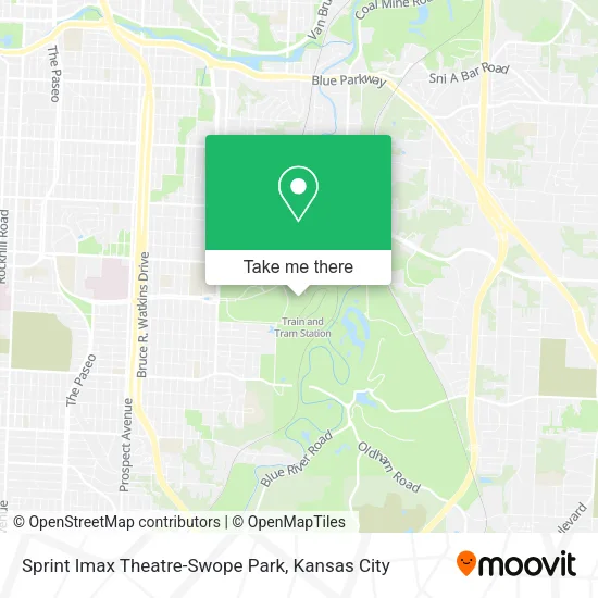 Sprint Imax Theatre-Swope Park map
