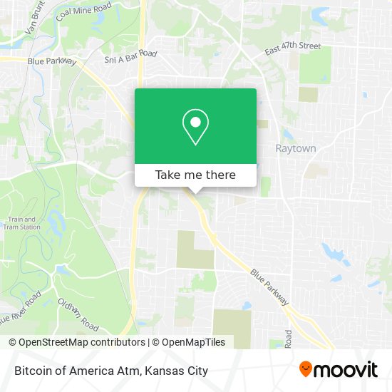 Mapa de Bitcoin of America Atm