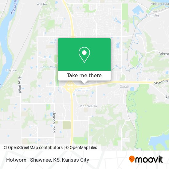 Hotworx - Shawnee, KS map