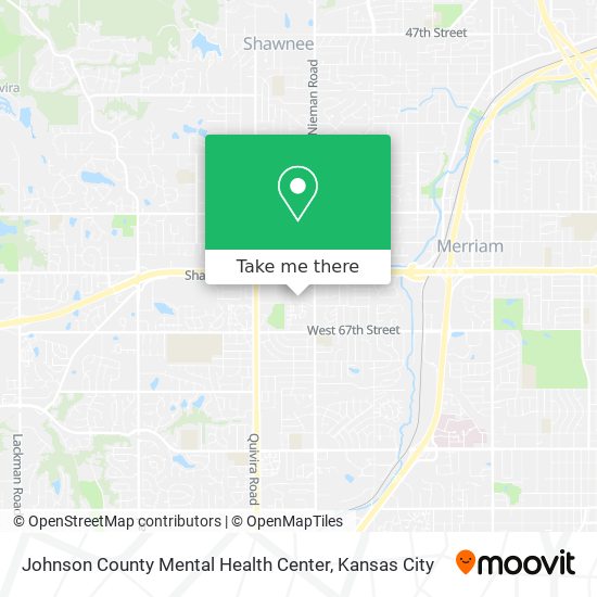 Johnson County Mental Health Center map