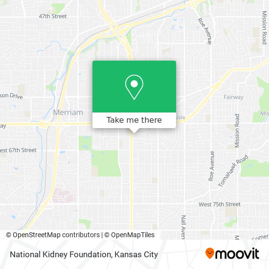 Mapa de National Kidney Foundation