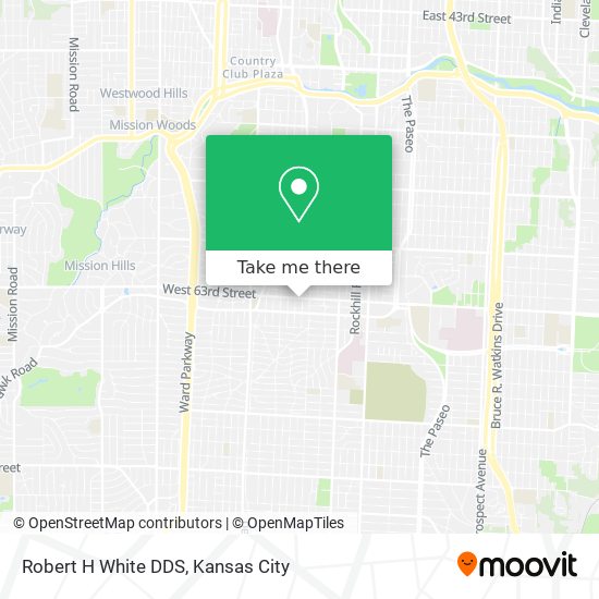 Robert H White DDS map