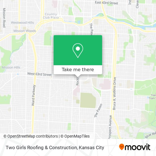 Two Girls Roofing & Construction map