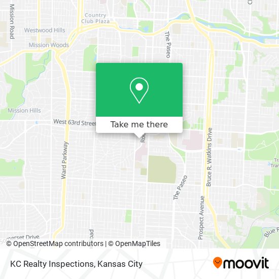 KC Realty Inspections map