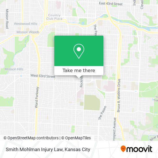 Smith Mohlman Injury Law map