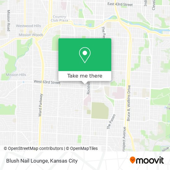 Blush Nail Lounge map