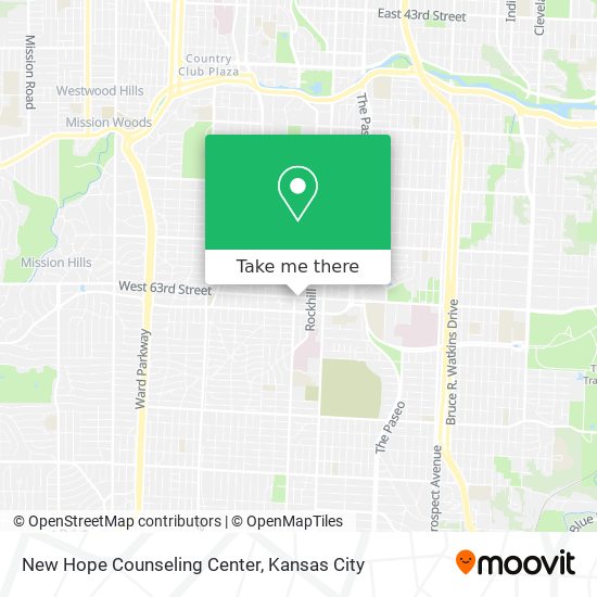 New Hope Counseling Center map