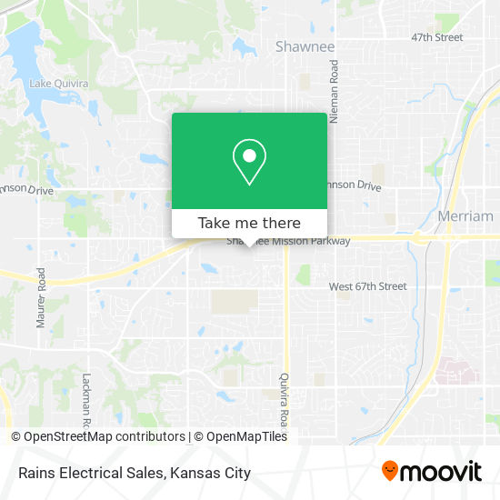 Rains Electrical Sales map