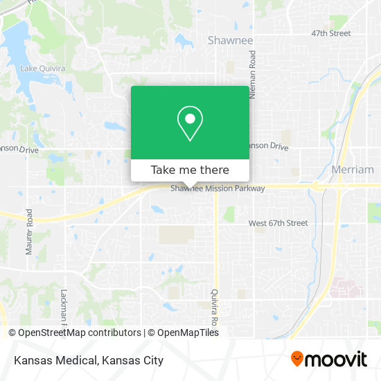 Mapa de Kansas Medical