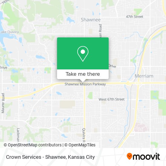 Crown Services - Shawnee map