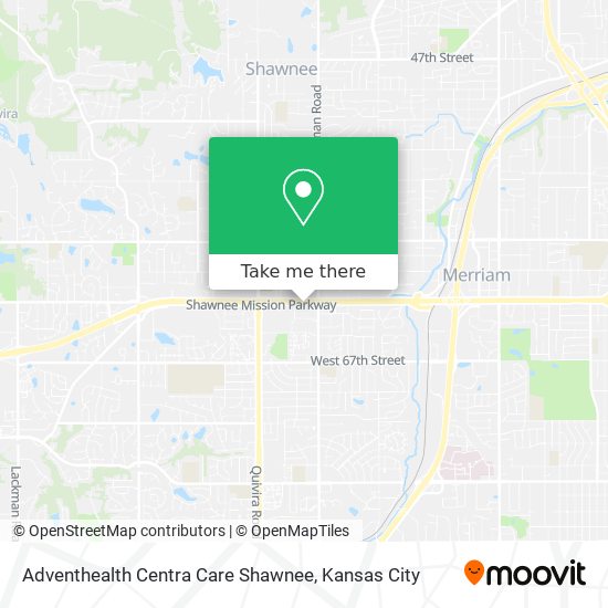 Mapa de Adventhealth Centra Care Shawnee