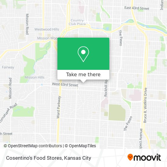 Mapa de Cosentino's Food Stores