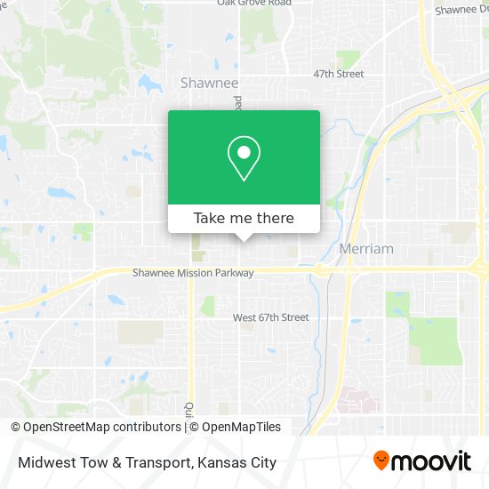 Midwest Tow & Transport map