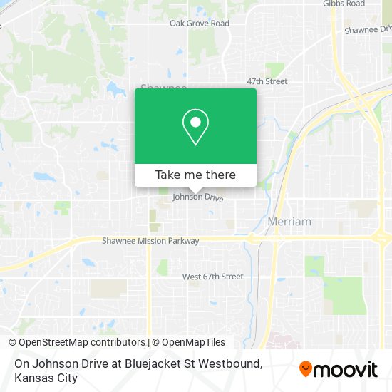 Mapa de On Johnson Drive at Bluejacket St Westbound