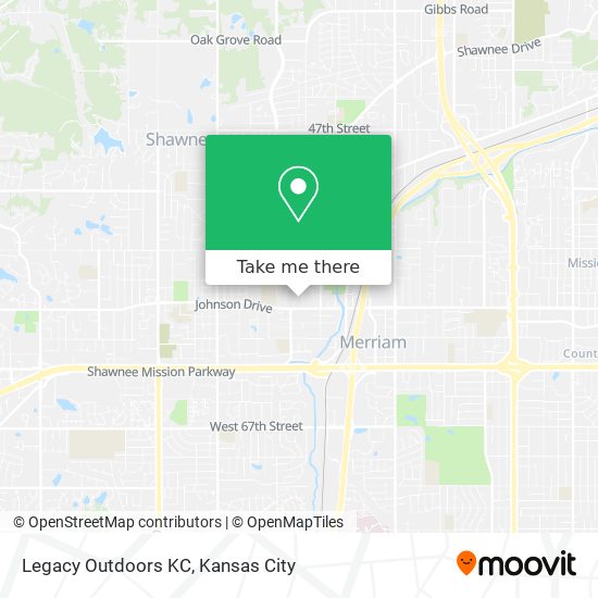 Legacy Outdoors KC map