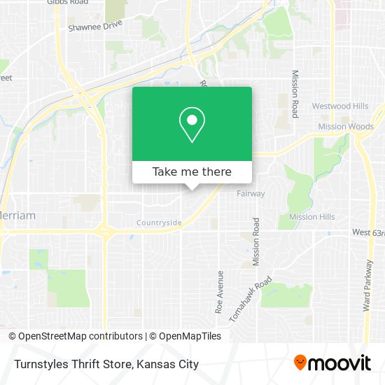 Mapa de Turnstyles Thrift Store