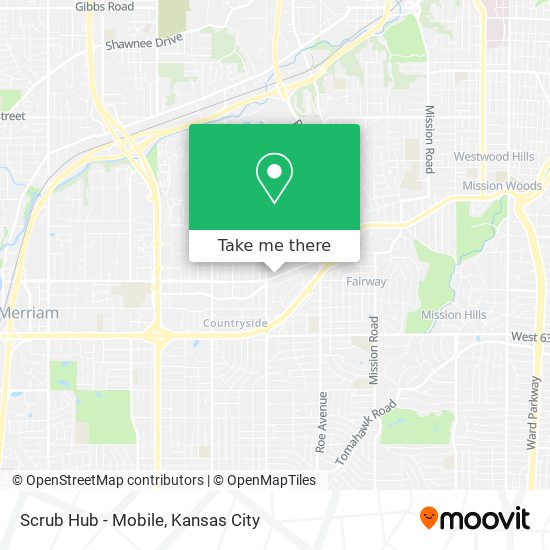 Scrub Hub - Mobile map