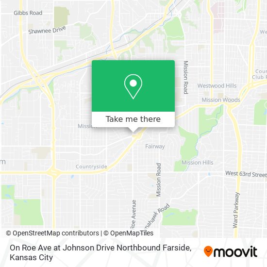 Mapa de On Roe Ave at Johnson Drive Northbound Farside