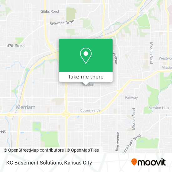 KC Basement Solutions map