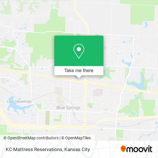 Mapa de KC Mattress Reservations