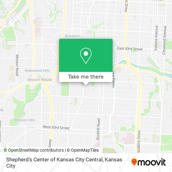 Shepherd's Center of Kansas City Central map