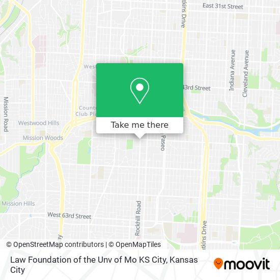 Law Foundation of the Unv of Mo KS City map