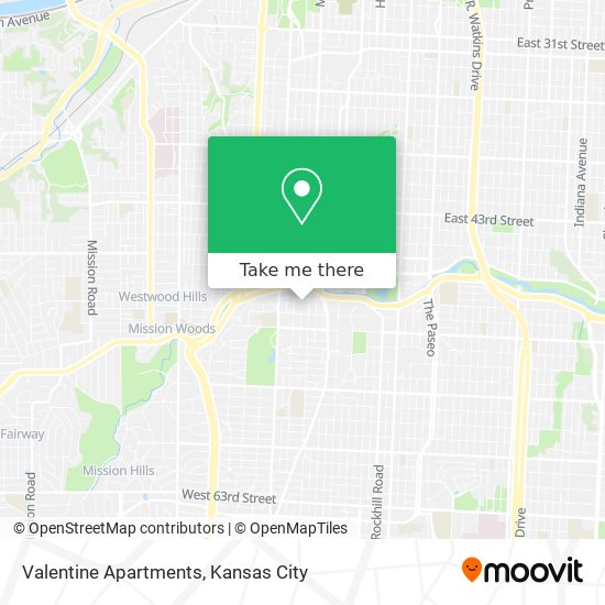 Mapa de Valentine Apartments