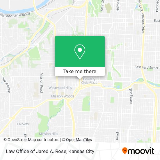 Mapa de Law Office of Jared A. Rose