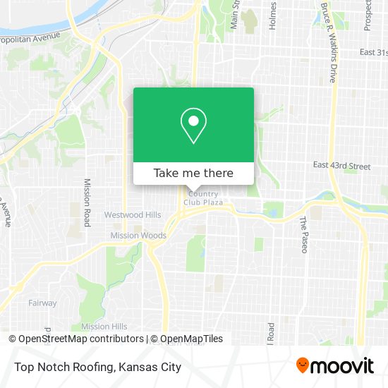 Top Notch Roofing map