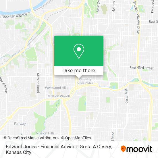 Mapa de Edward Jones - Financial Advisor: Greta A O'Very