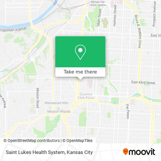 Saint Lukes Health System map