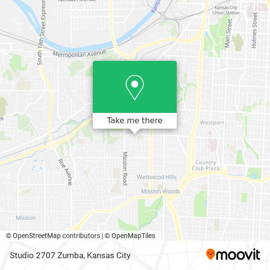 Studio 2707 Zumba map