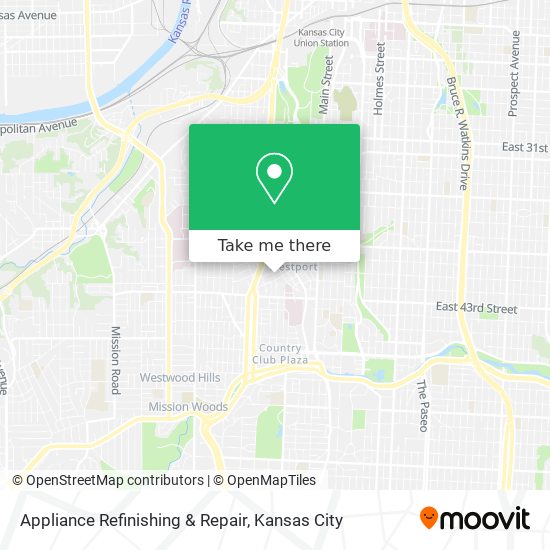 Appliance Refinishing & Repair map