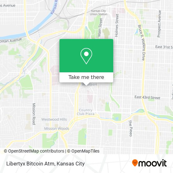 Mapa de Libertyx Bitcoin Atm