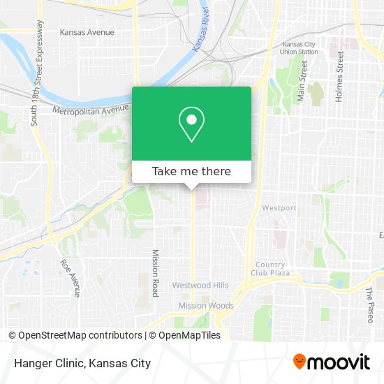 Hanger Clinic map